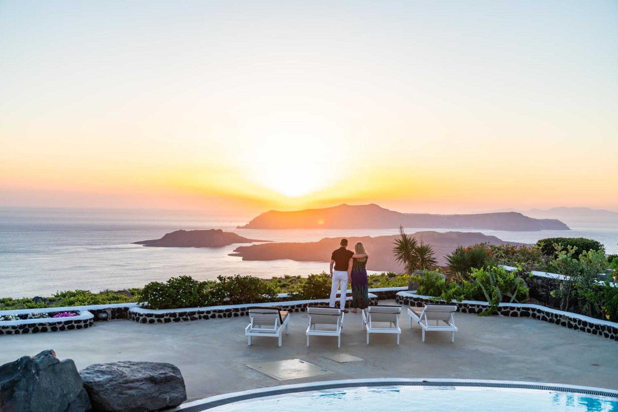 Villa Oinos - Sunset Views Ormos Athinios Экстерьер фото